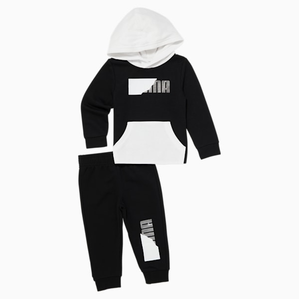 Pullover Hoodie + Jogger Toddler Set, PUMA BLACK, extralarge