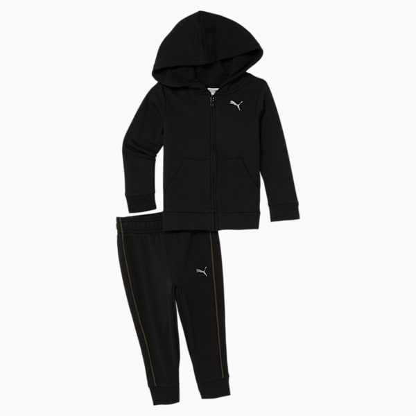 Zip-Up Hoodie + Jogger Toddler Set, PUMA BLACK, extralarge