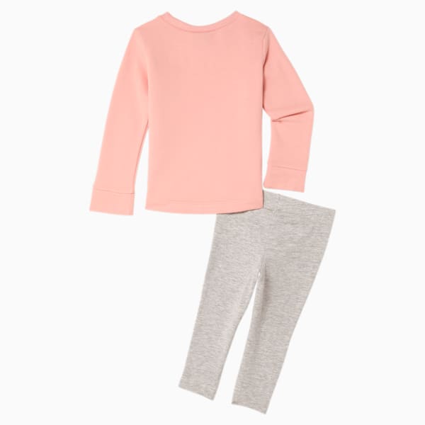 Crewneck Sweatshirt + Legging Toddler Set, PEONY, extralarge