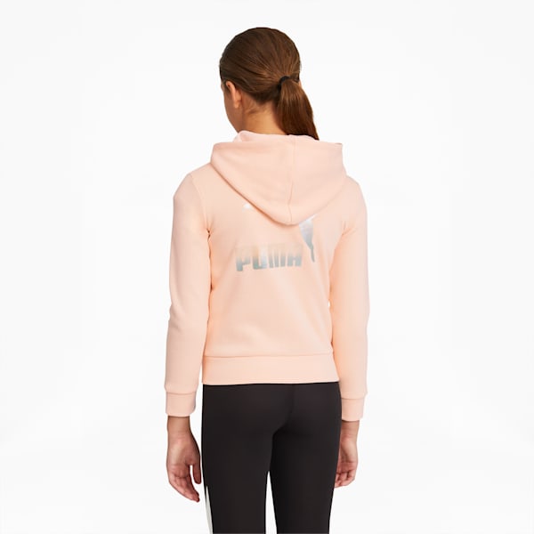 Gloaming Girls' Fleece Zip-Up Hoodie Big Kids, PEACH PARFAIT, extralarge