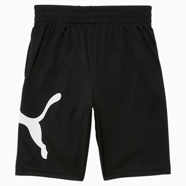 Essential Little Kids' Shorts, PUMA BLACK/WHITE, extralarge