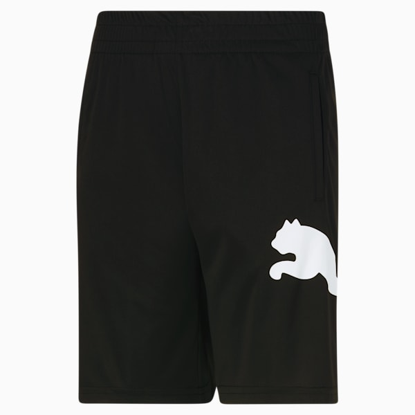 Essential Shorts Big Kids, PUMA BLACK/WHITE, extralarge