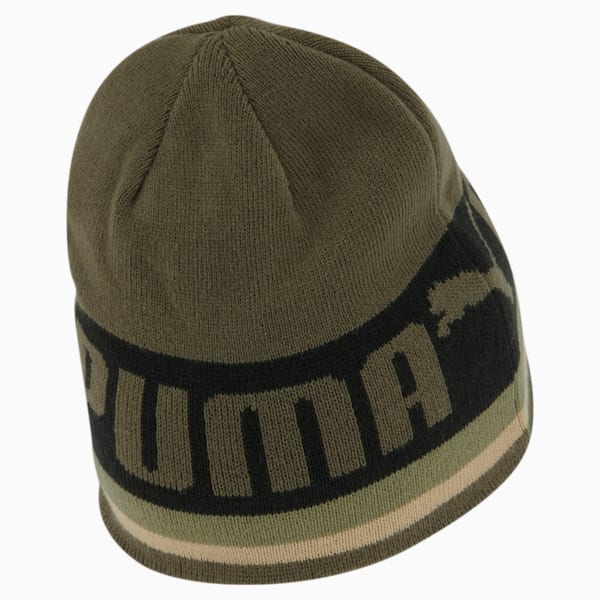 PUMA Evolve Reversible Beanie, Olive / BLACK, extralarge