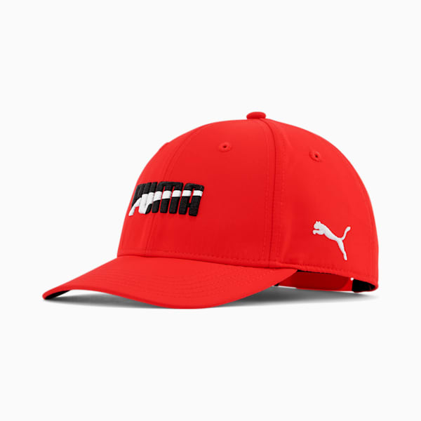 Gorra ajustable PUMA Astor JR, Red/Black, extralarge