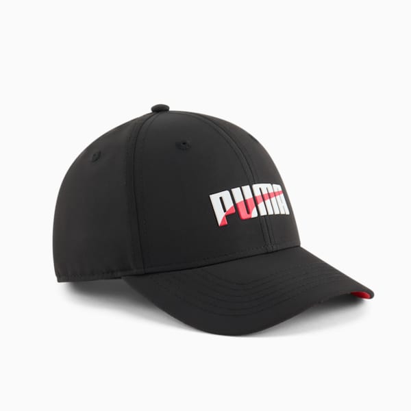 PUMA Astor Adjustable Cap JR, Black/Red, extralarge