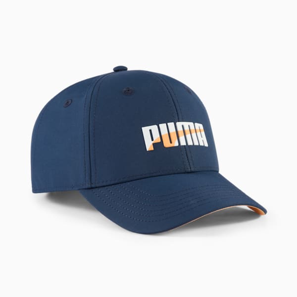 Casquette PUMA Astor réglable JR, NAVY/ORANGE, extralarge