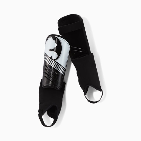 ProCat Technique Little Kids' Shin Guards, Black/White, extralarge