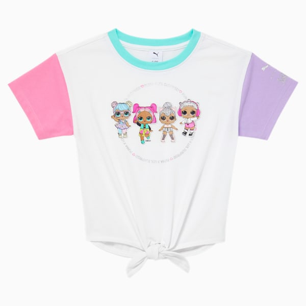 PUMA x L.O.L. Surprise! Little Kids' Fashion Tee, PUMA WHITE, extralarge