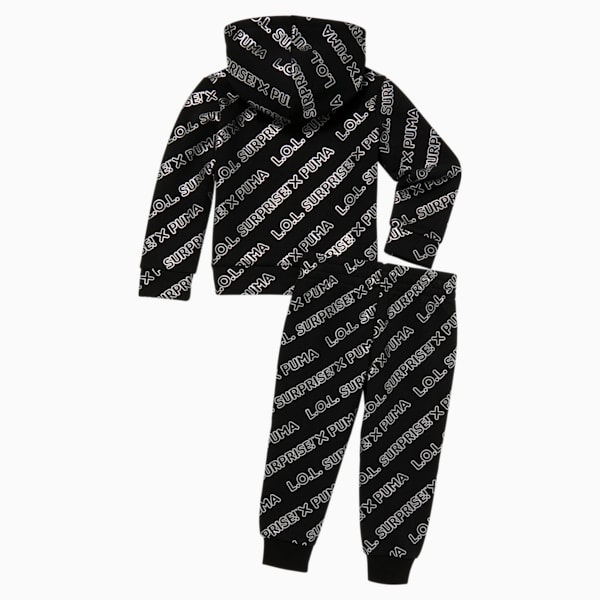 PUMA x L.O.L. Surprise! Toddler Fleece Pullover + Jogger Set, PUMA BLACK, extralarge