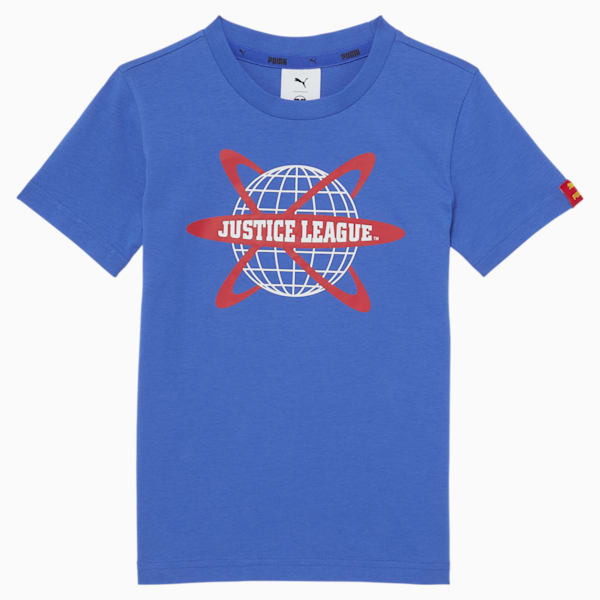 PUMA x DC Justice League Little Kids' Graphic Tee, NEBULAS BLUE, extralarge