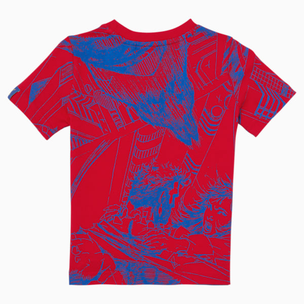 PUMA x DC Justice League AOP Toddler Fashion Tee, HIGH RISK RED, extralarge