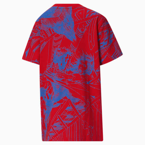 PUMA x DC Justice League Fashion Tee Big Kids, HIGH RISK RED, extralarge