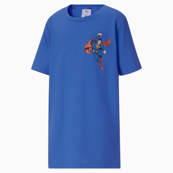 PUMA x DC Justice League Graphic Tee Big Kids, NEBULAS BLUE, extralarge