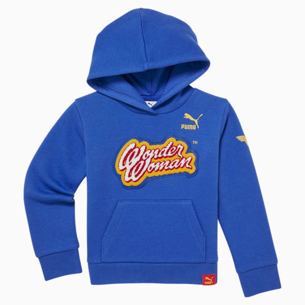 PUMA x DC Justice League Pullover Little Kids' Hoodie, BLUEMAZING, extralarge