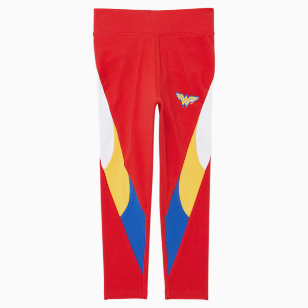 PUMA x DC Justice League Little Kids' Leggings, HIGH RISK RED, extralarge