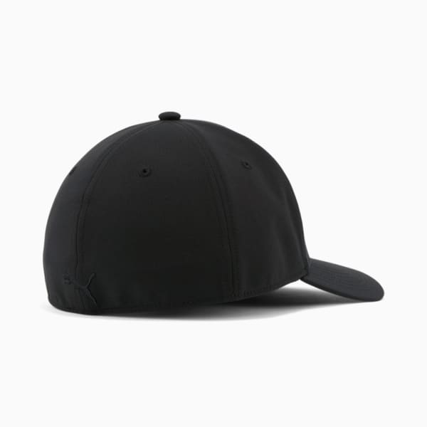 Puma Addison Stretch Fit Cap, Black/White, S/M