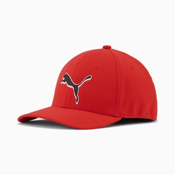 PUMA Addison Stretch Fit Cap, Red, extralarge