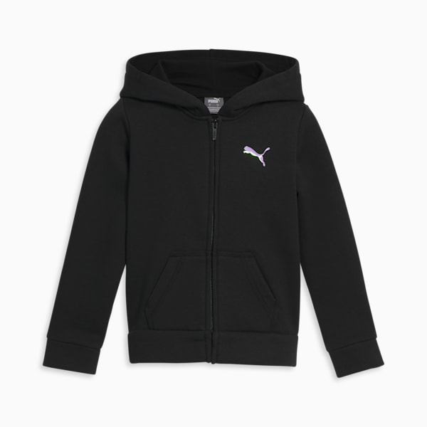 Sudadera con cremallera PUMA Core para niños pequeños, PUMA BLACK, extralarge