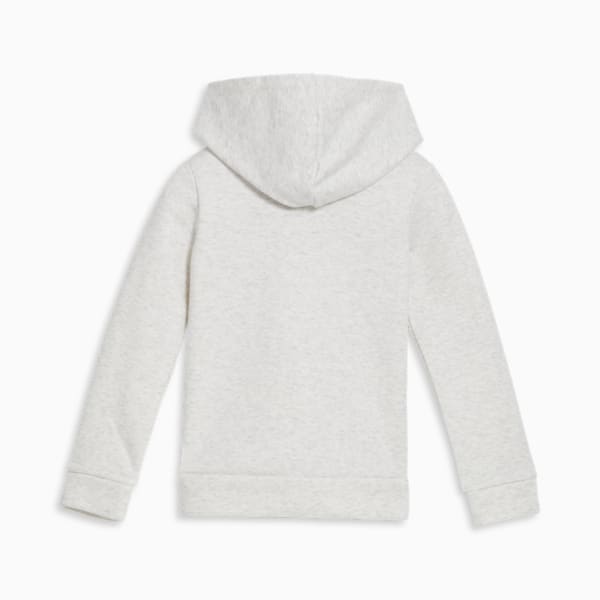 Sudadera con cremallera PUMA Core para niños pequeños, WHITE HEATHER, extralarge