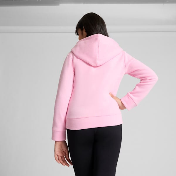 Sudadera con cremallera PUMA Core para niños grandes, PALE PINK, extralarge