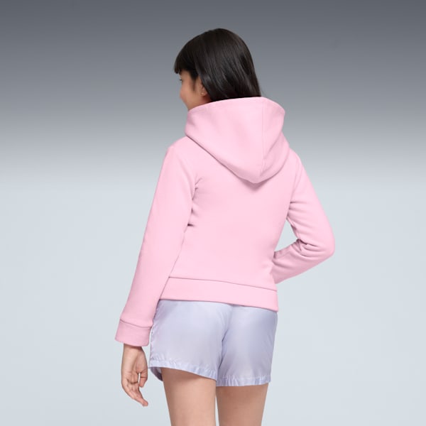 Sudadera con cremallera PUMA Core para niños grandes, PALE PINK, extralarge