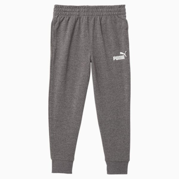 French Terry Essential Little Kids' Joggers, CHARCOAL HEATHER, extralarge