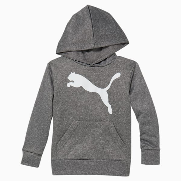 Puma Classics Cat Logo Little Kids Hoodie Charcoal Heather 6