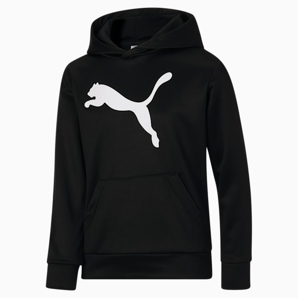 Sudadera con capucha Classics Cat Logo para niños grandes, PUMA BLACK, extralarge