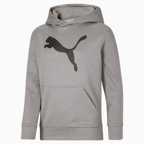 Classics Cat Logo Hoodie Big Kids, LIGHT HEATHER GREY, extralarge