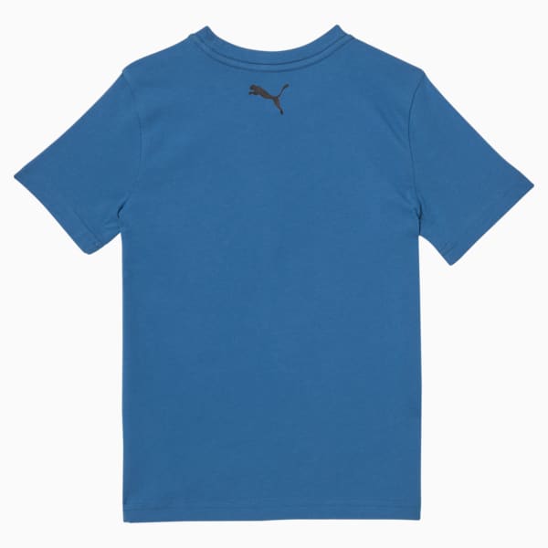 Team Spirit Logo Little Kids' Graphic Tee, MYKONOS BLUE, extralarge