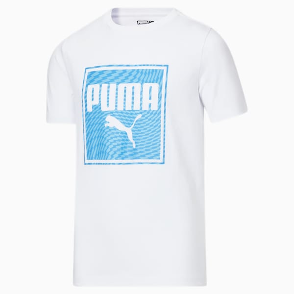 Summer Break Box Tee Big Kids, PUMA WHITE, extralarge