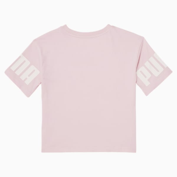 Luminous Cat Little Kids' Graphic Tee, CHALK PINK, extralarge