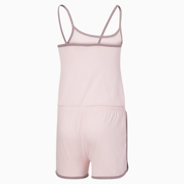 Modern Sports Jersey Romper Big Kids, CHALK PINK, extralarge