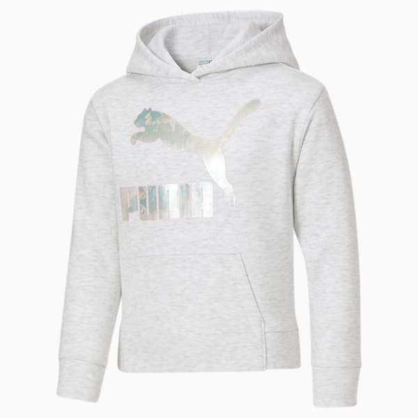 Crystal Galaxy Graphic Hoodie Big Kids, WHITE HEATHER, extralarge