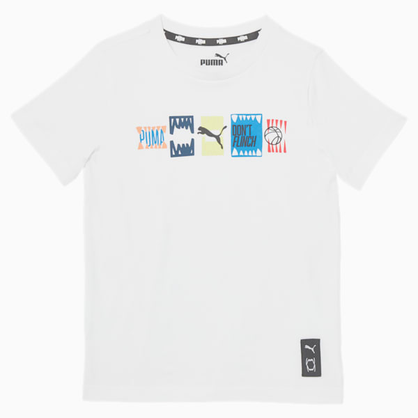Don't Flinch Little Kids' Graphic Tee, PUMA WHITE, extralarge