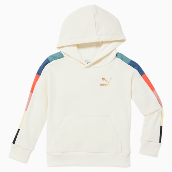 Go For Iconic T7 Little Kids' Hoodie, MARSHMALLOW, extralarge