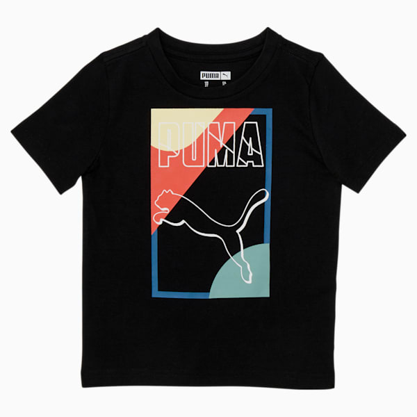 Go For Toddlers' Graphic Tee, PUMA BLACK