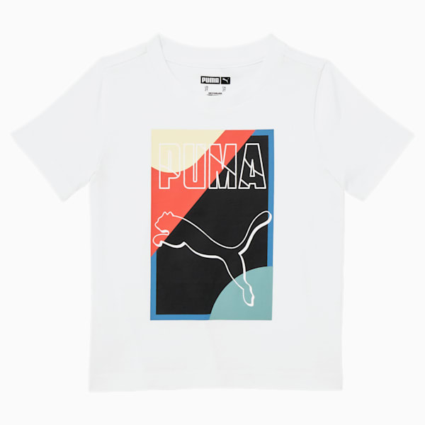 Go For Toddlers' Graphic Tee, PUMA WHITE, extralarge
