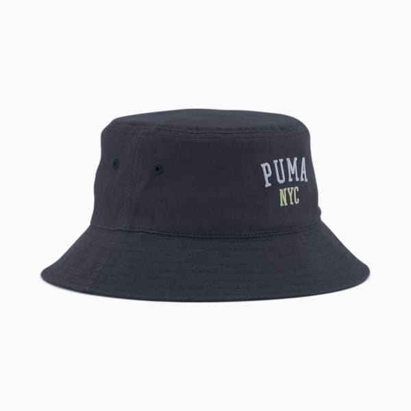 PUMA NYC Athletic Bucket Hat, NAVY, extralarge