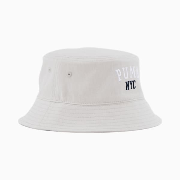 PUMA NYC Athletic Bucket Hat, GREY/WHITE, extralarge