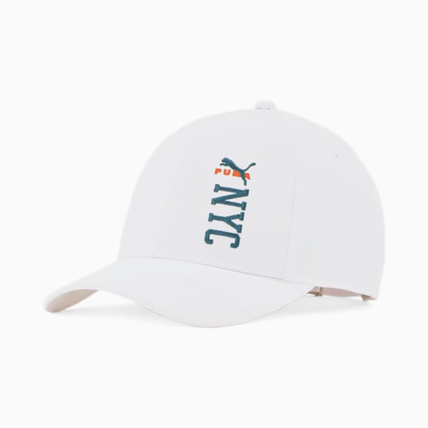 PUMA NYC Archer Adjustable Cap, WHITE, extralarge