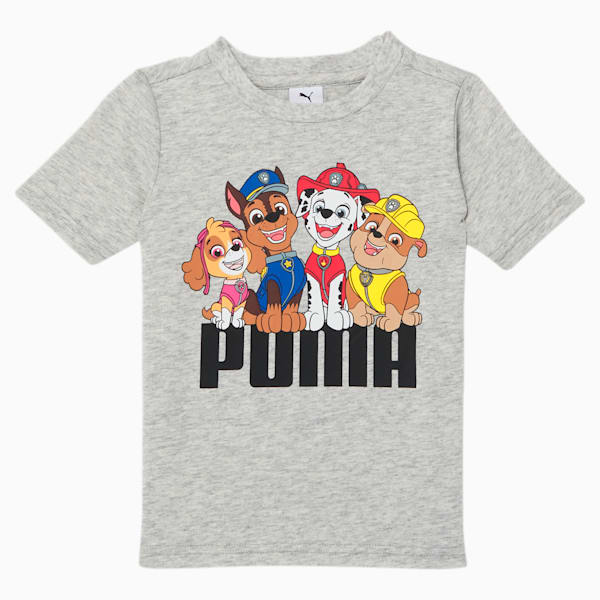 PUMA x PAW PATROL Toddlers' Graphic Tee, LIGHT HEATHER GREY, extralarge