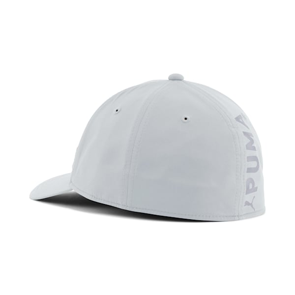 PUMA Sonic Stretch Fit Baseball Hat, Grey/White, extralarge