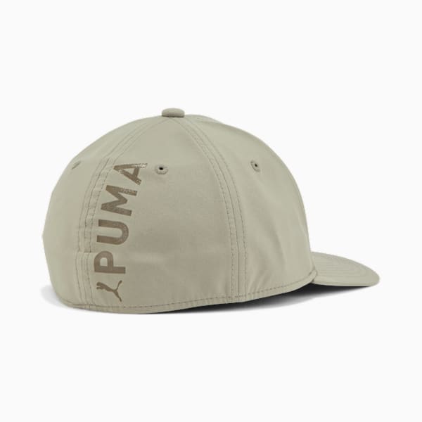 PUMA Sonic Stretch Fit Baseball Hat, OLIVE/KHAKI, extralarge