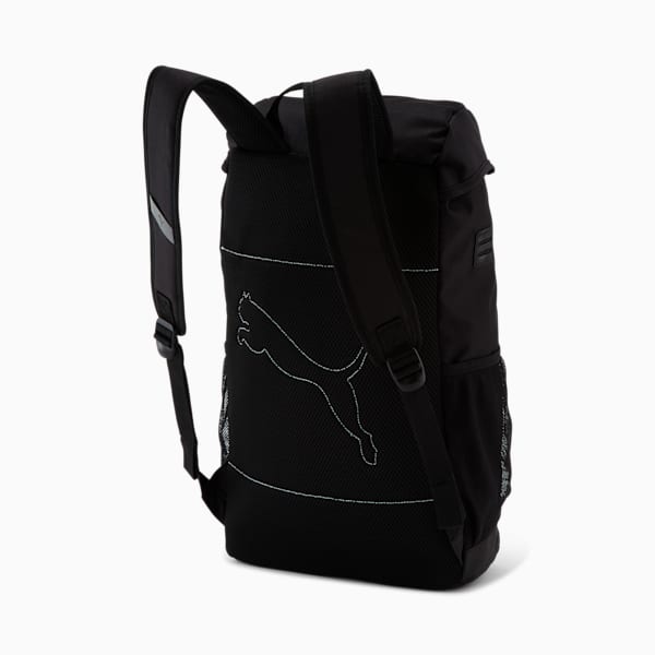 PUMA Flap Top Backpack, Black, extralarge