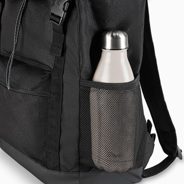 PUMA Flap Top Backpack, Black, extralarge