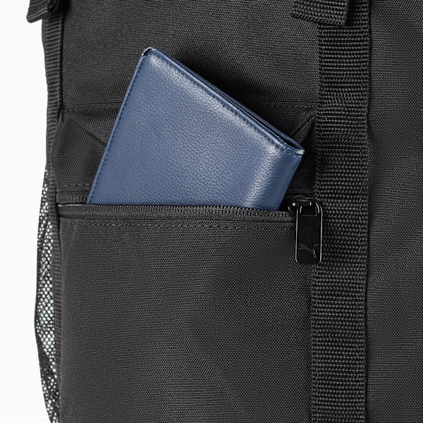 PUMA Flap Top Backpack, Black, extralarge