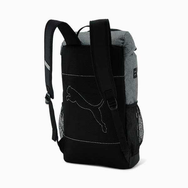 PUMA Flap Top Backpack, Dark Grey, extralarge