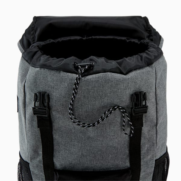 PUMA Flap Top Backpack, Dark Grey, extralarge