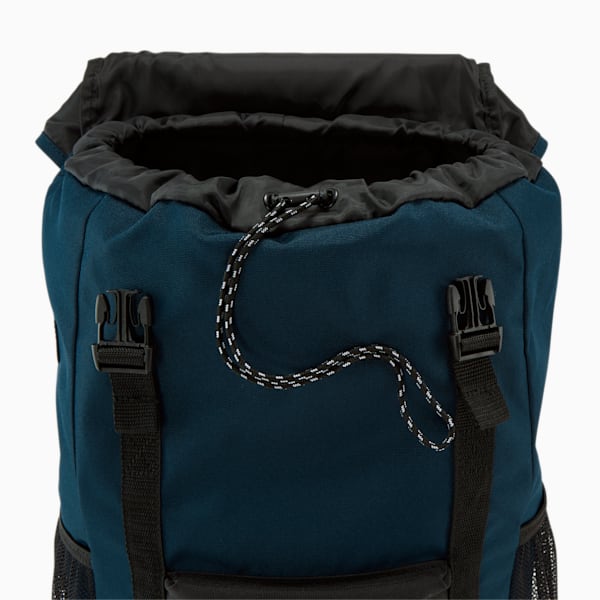 PUMA Flap Top Backpack, Dark Blue, extralarge